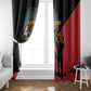 Personalized 4 De Fevereiro Angola Window Curtain Coat Of Arms Style