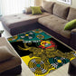 Personalized Mozambique Area Rug African Elephant With Capunala Pattern
