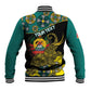 Personalized Mozambique Baseball Jacket African Elephant With Capunala Pattern