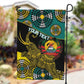 Personalized Mozambique Garden Flag African Elephant With Capunala Pattern