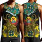 Personalized Mozambique Men Tank Top African Elephant With Capunala Pattern
