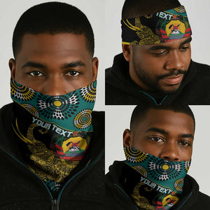 Personalized Mozambique Neck Gaiter African Elephant Capunala Pattern LT15