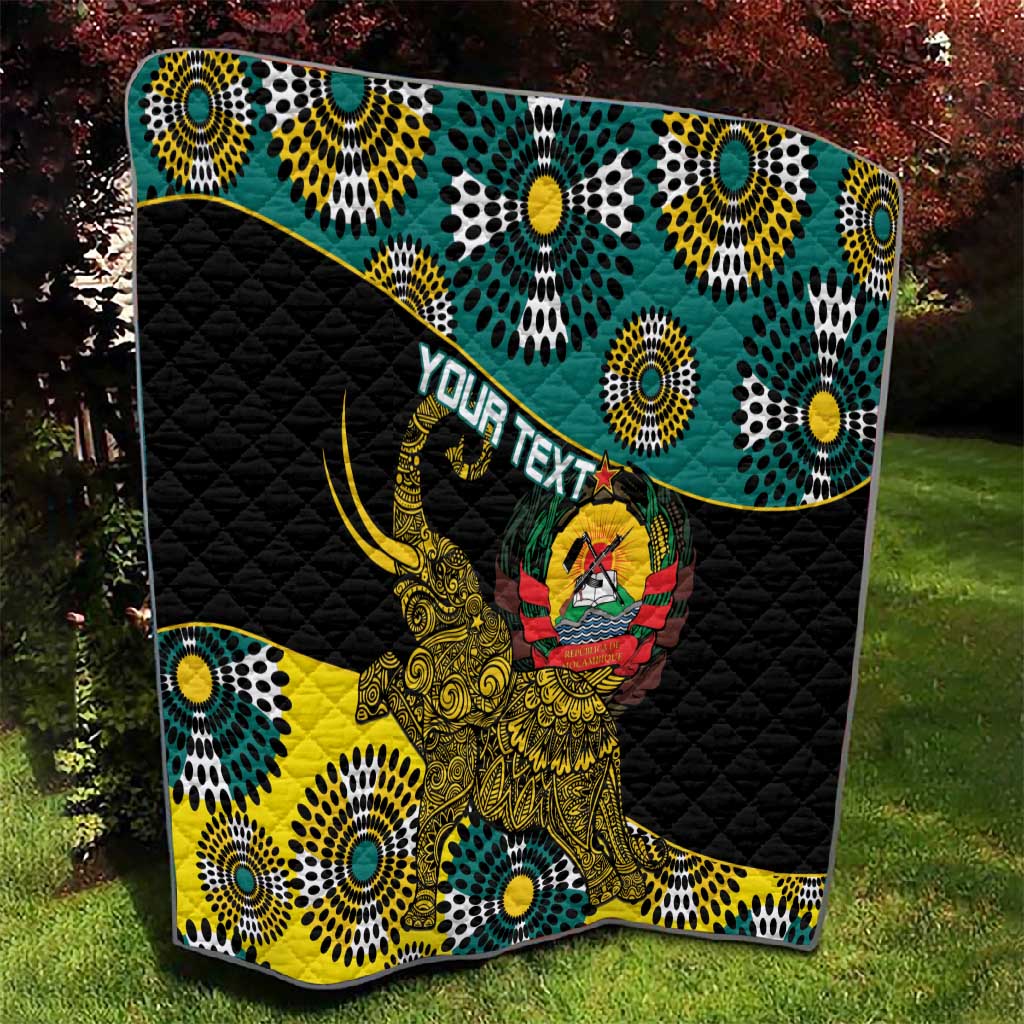 Personalized Mozambique Quilt African Elephant With Capunala Pattern