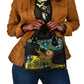 Personalized Mozambique Shoulder Handbag African Elephant With Capunala Pattern