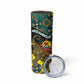 Personalized Mozambique Skinny Tumbler African Elephant With Capunala Pattern