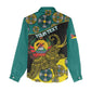 Personalized Mozambique Women Casual Shirt African Elephant With Capunala Pattern LT15