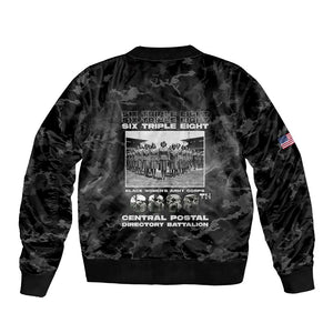 African American Heroes Bomber Jacket Six Triple Eight - Camo Style