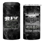 African American Heroes 4 in 1 Can Cooler Tumbler Six Triple Eight - Camo Style