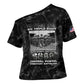 African American Heroes Cross Shoulder Shirt Six Triple Eight - Camo Style