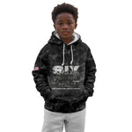 African American Heroes Kid Hoodie Six Triple Eight - Camo Style