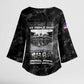 African American Heroes Kimono Sleeve Blouse Six Triple Eight - Camo Style