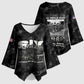 African American Heroes Kimono Sleeve Blouse Six Triple Eight - Camo Style
