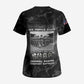 African American Heroes Scrub Top Six Triple Eight - Camo Style