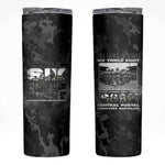 African American Heroes Skinny Tumbler Six Triple Eight - Camo Style