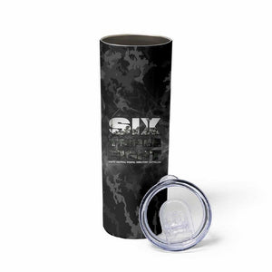 African American Heroes Skinny Tumbler Six Triple Eight - Camo Style