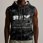 African American Heroes Sleeveless Zip Hoodie Six Triple Eight - Camo Style