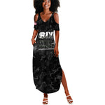 African American Heroes Summer Maxi Dress Six Triple Eight - Camo Style