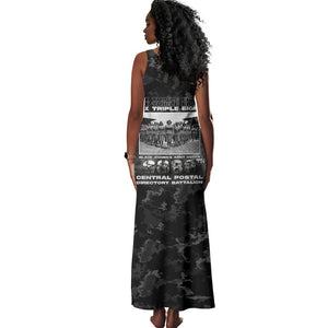 African American Heroes Tank Maxi Dress Six Triple Eight - Camo Style
