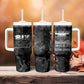 African American Heroes Tumbler With Handle Six Triple Eight - Camo Style