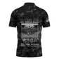 African American Heroes Zipper Polo Shirt Six Triple Eight - Camo Style