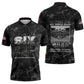 African American Heroes Zipper Polo Shirt Six Triple Eight - Camo Style