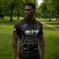 African American Heroes Zipper Polo Shirt Six Triple Eight - Camo Style