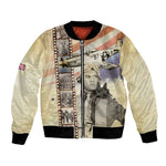 Tuskegee Airmen Bomber Jacket Red Tail Legacy Film Striped Style