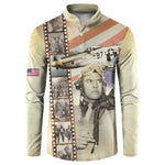 Tuskegee Airmen Button Sweatshirt Red Tail Legacy Film Striped Style