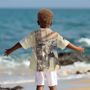 Tuskegee Airmen Kid Hawaiian Shirt Red Tail Legacy Film Striped Style