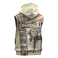 Tuskegee Airmen Sleeveless Hoodie Red Tail Legacy Film Striped Style