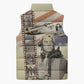 Tuskegee Airmen Sleeveless Puffer Jacket Red Tail Legacy Film Striped Style