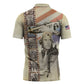 Tuskegee Airmen Zipper Polo Shirt Red Tail Legacy Film Striped Style