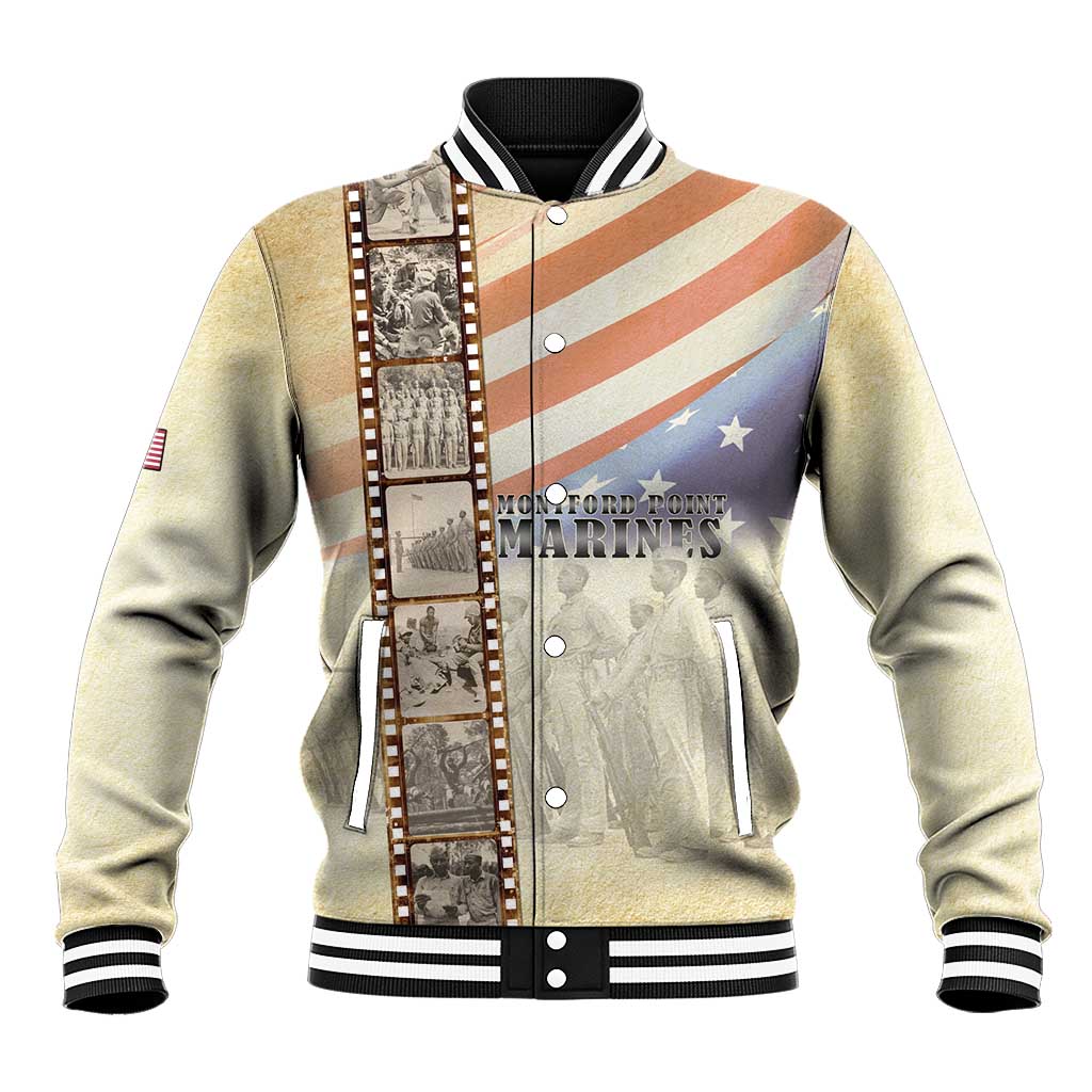 Montford Point Marines Baseball Jacket The First Black US Marines Film Striped Style