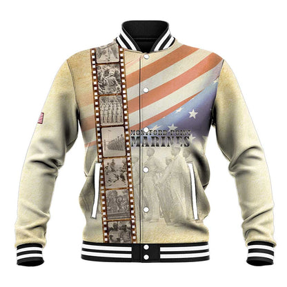 Montford Point Marines Baseball Jacket The First Black US Marines Film Striped Style
