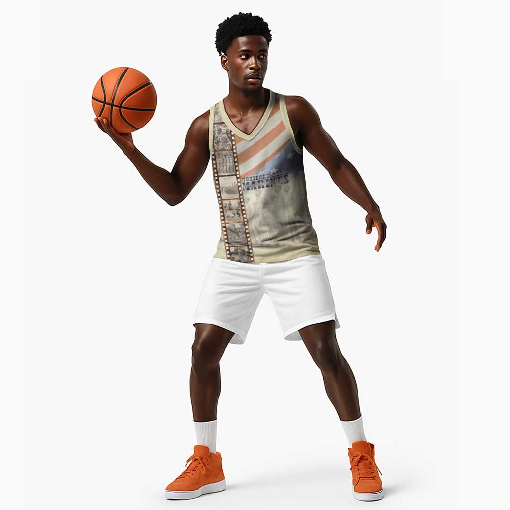 Montford Point Marines Basketball Jersey The First Black US Marines Film Striped Style