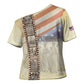 Montford Point Marines Cross Shoulder Shirt The First Black US Marines Film Striped Style