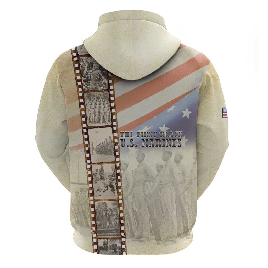 Montford Point Marines Hoodie The First Black US Marines Film Striped Style