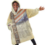 Montford Point Marines Kid Wearable Blanket Hoodie The First Black US Marines Film Striped Style