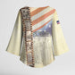 Montford Point Marines Kimono Sleeve Blouse The First Black US Marines Film Striped Style