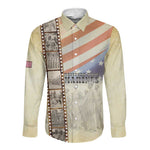 Montford Point Marines Long Sleeve Button Shirt The First Black US Marines Film Striped Style