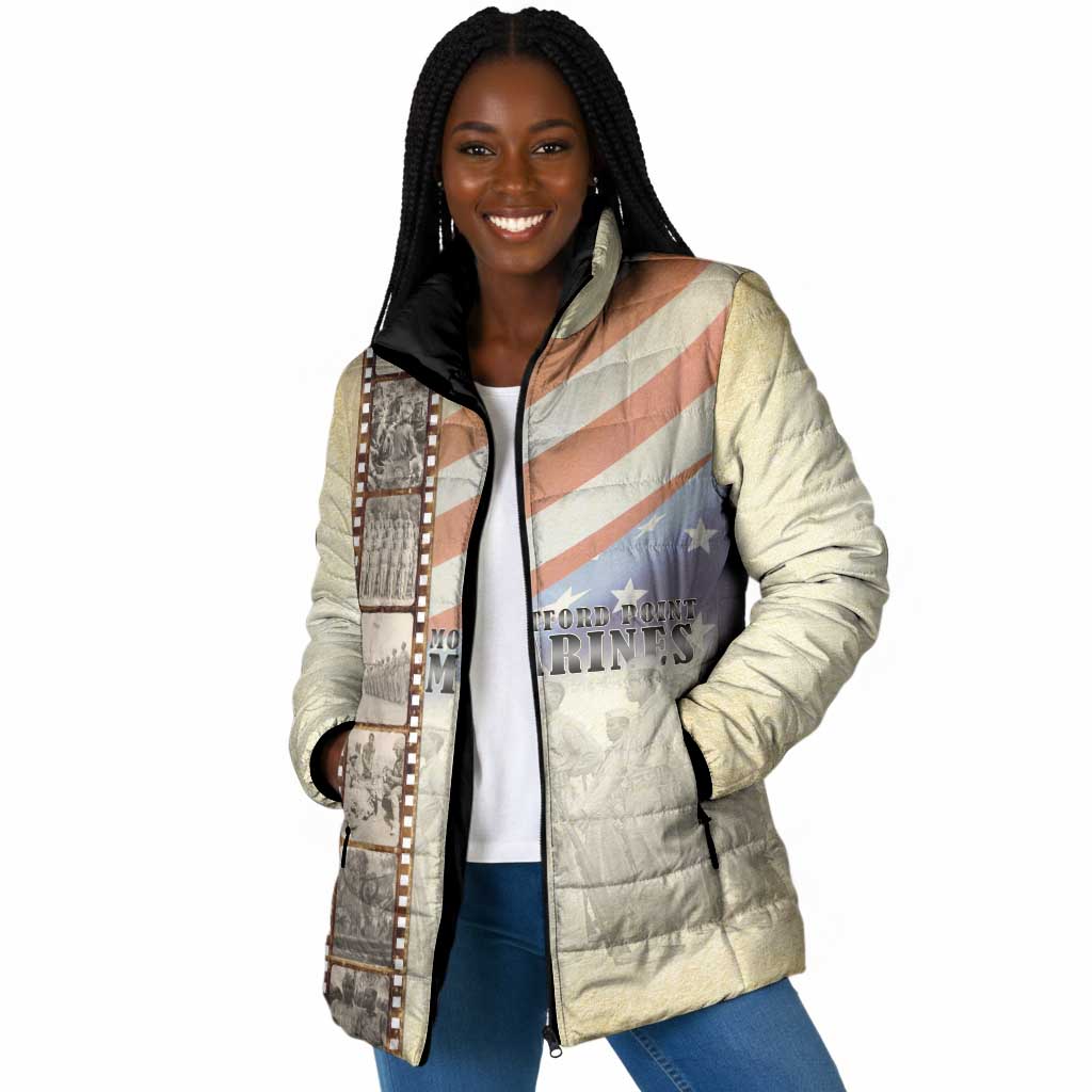 Montford Point Marines Padded Jacket The First Black US Marines Film Striped Style