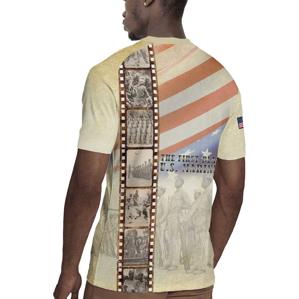 Montford Point Marines Rugby Jersey The First Black US Marines Film Striped Style