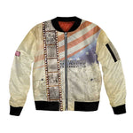 Montford Point Marines Sleeve Zip Bomber Jacket The First Black US Marines Film Striped Style