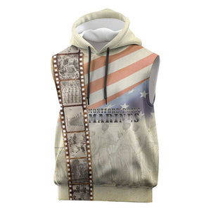 Montford Point Marines Sleeveless Hoodie The First Black US Marines Film Striped Style
