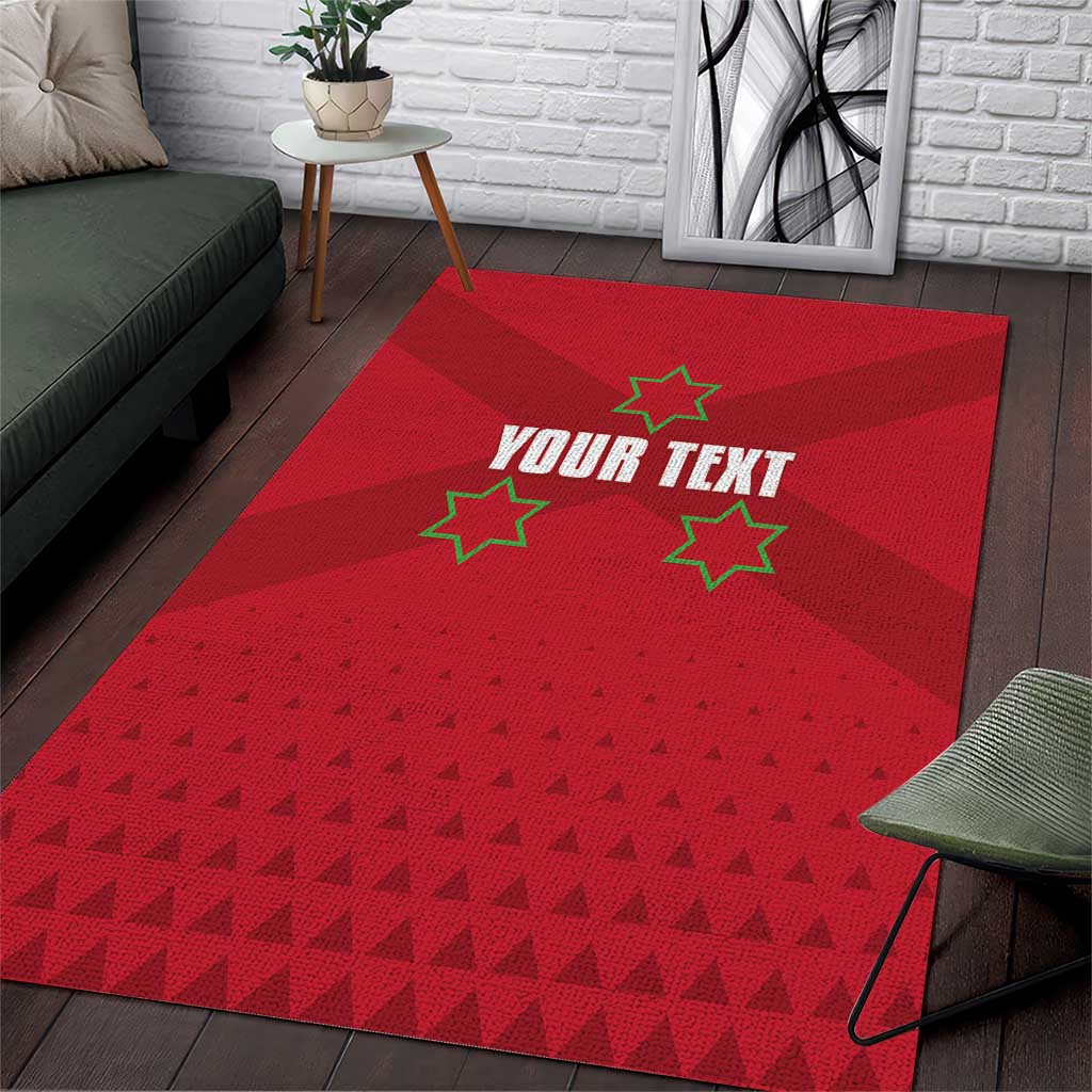 Custom Burundi Football Area Rug Go Intamba Go