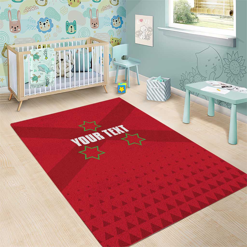 Custom Burundi Football Area Rug Go Intamba Go