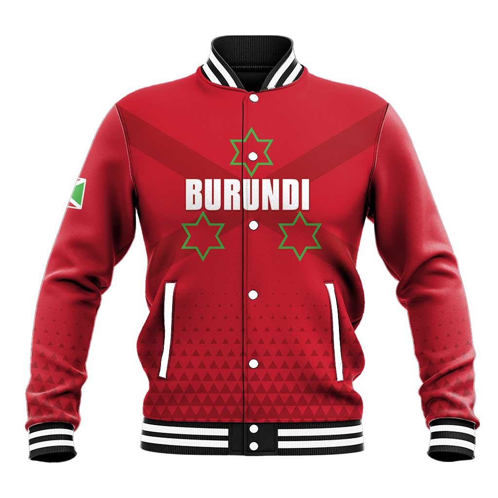 Custom Burundi Football Baseball Jacket Go Intamba Go