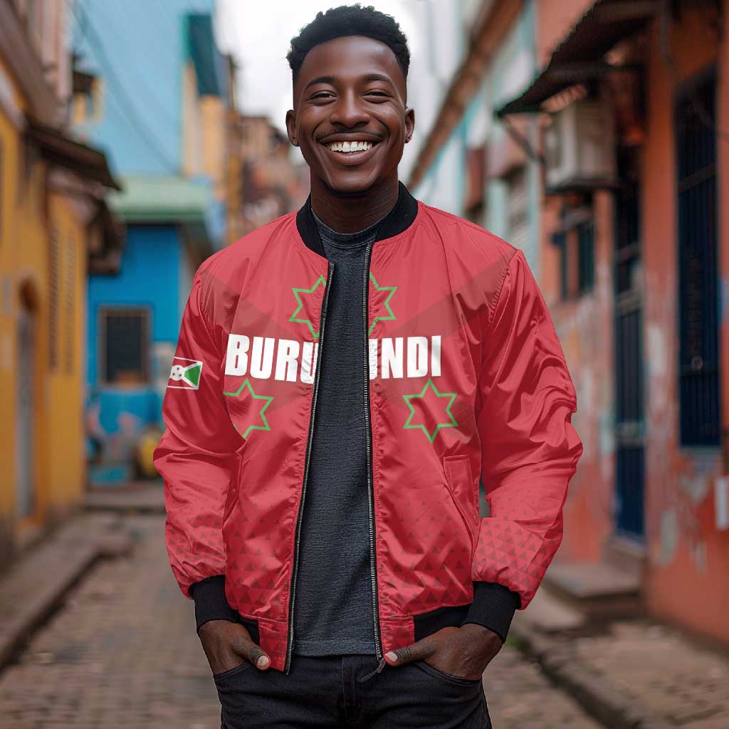 Custom Burundi Football Bomber Jacket Go Intamba Go