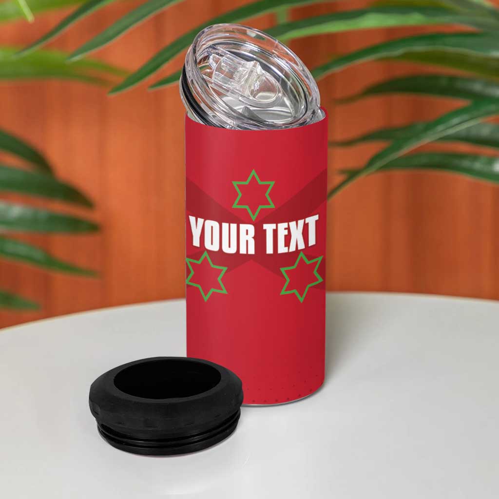 Custom Burundi Football 4 in 1 Can Cooler Tumbler Go Intamba Go