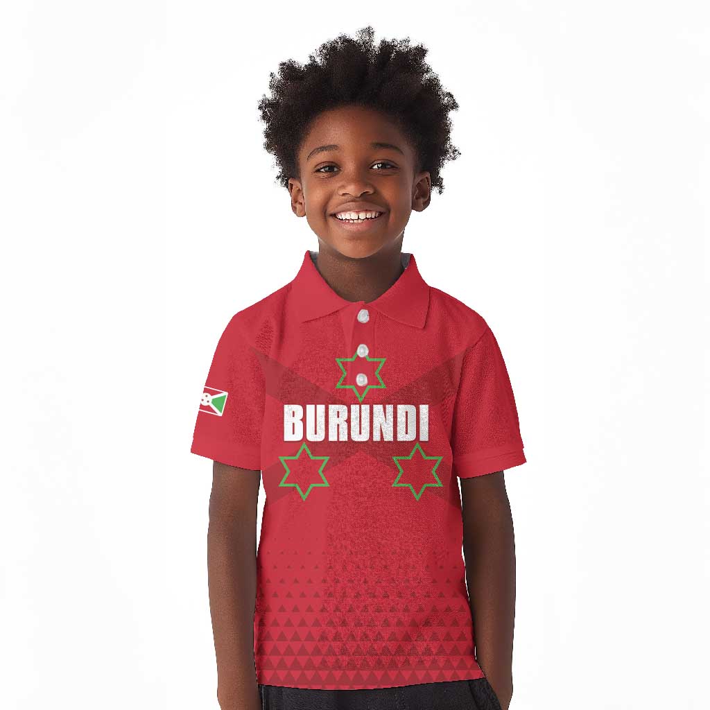 Custom Burundi Football Kid Polo Shirt Go Intamba Go